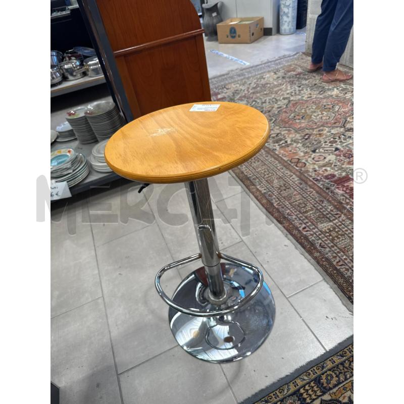 SGABELLO PIANO LEGNO PIEDE METALLO | Mercatino dell'Usato San giovanni teatino 1