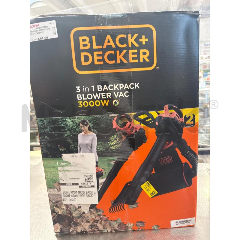 SOFFIATORE ASPIRATORE TRITAFOGLIE ELETTRICO BLACK+DECKER | Mercatino dell'Usato San giovanni teatino 1