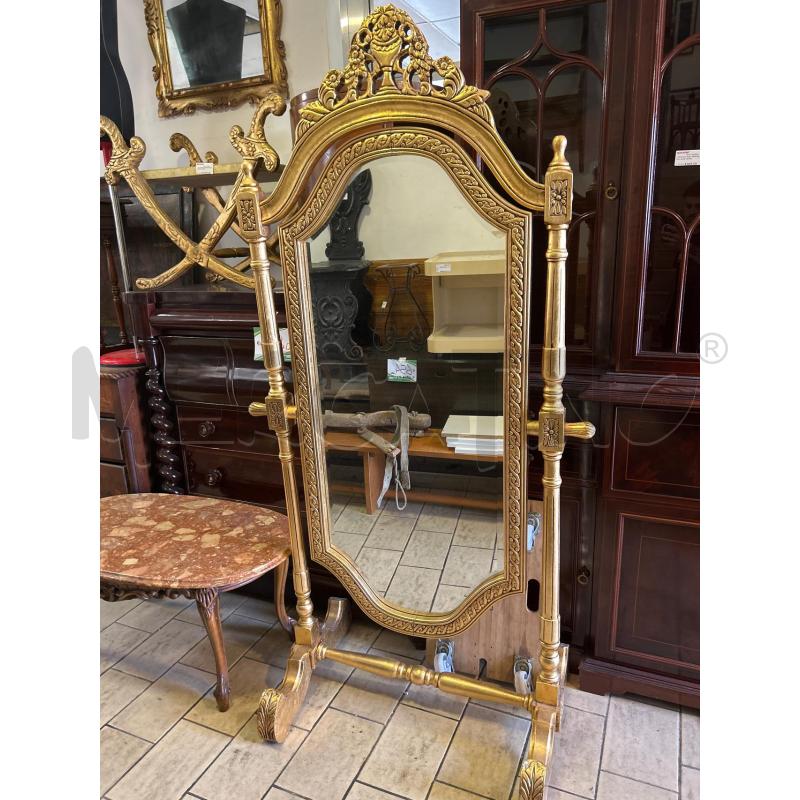 SPECCHIO A PSICHE LEGNO DORATO  | Mercatino dell'Usato San giovanni teatino 1