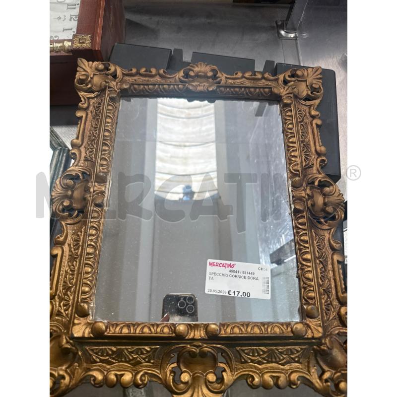 SPECCHIO CORNICE DORATA  | Mercatino dell'Usato San giovanni teatino 1