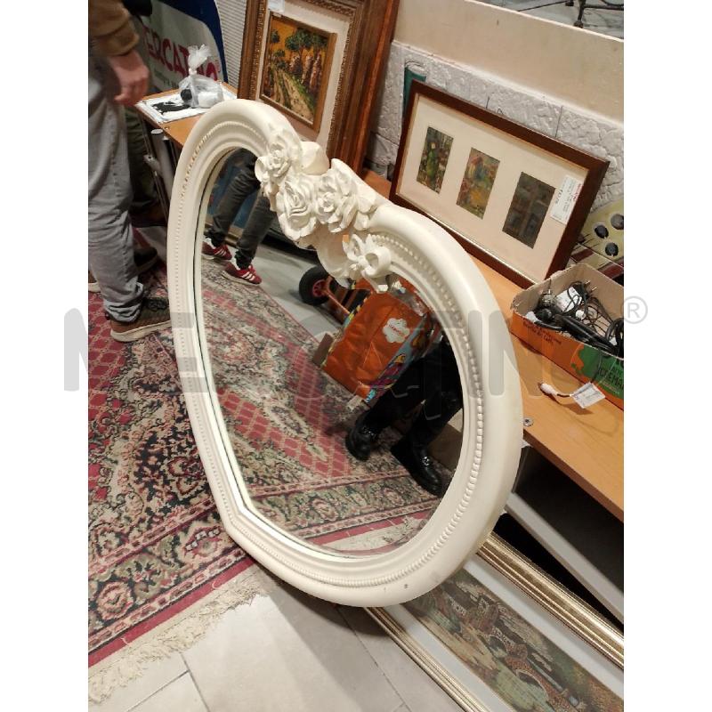 SPECCHIO CUORE BIANCO ROSE  | Mercatino dell'Usato San giovanni teatino 3