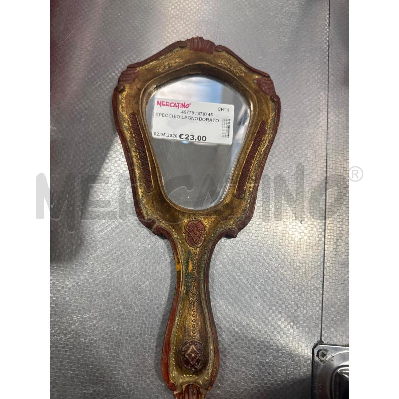 SPECCHIO LEGNO DORATO | Mercatino dell'Usato San giovanni teatino 1