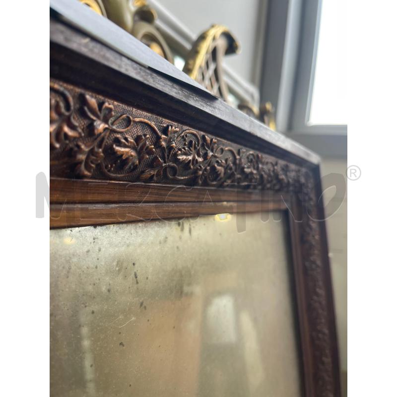 SPECCHIO RETTANGOLARE CORNICE MARRONE | Mercatino dell'Usato San giovanni teatino 2