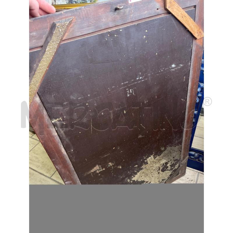 SPECCHIO RETTANGOLARE CORNICE MARRONE | Mercatino dell'Usato San giovanni teatino 3