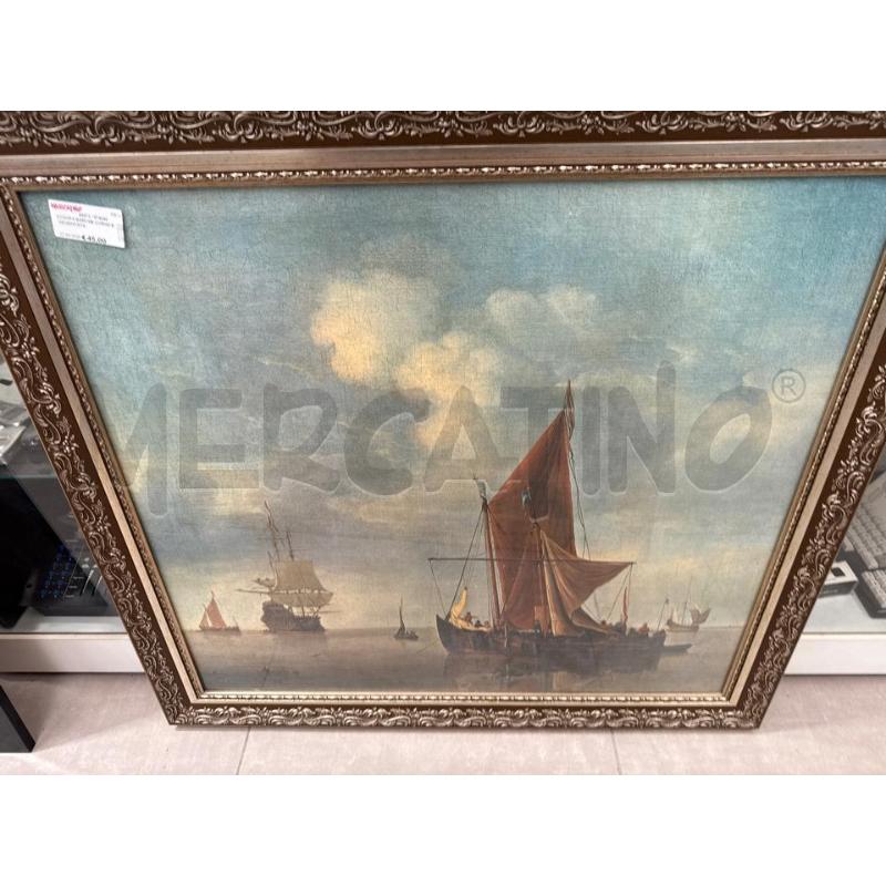 STAMPA BARCHE CORNICE ARGENTATA | Mercatino dell'Usato San giovanni teatino 1
