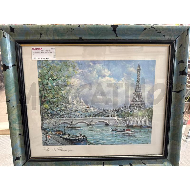 STAMPA CORNICE AZZURRA | Mercatino dell'Usato San giovanni teatino 1