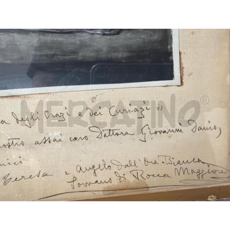 STAMPA VECCHIA ANGELO DALL'OCA BIANCA CON DEDICA 17X24CM PIU' CORNICE | Mercatino dell'Usato San giovanni teatino 3