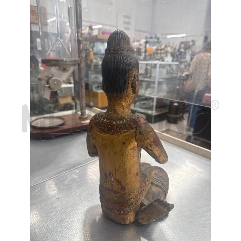 STATUA ASIATICA LEGNO DORATA | Mercatino dell'Usato San giovanni teatino 2