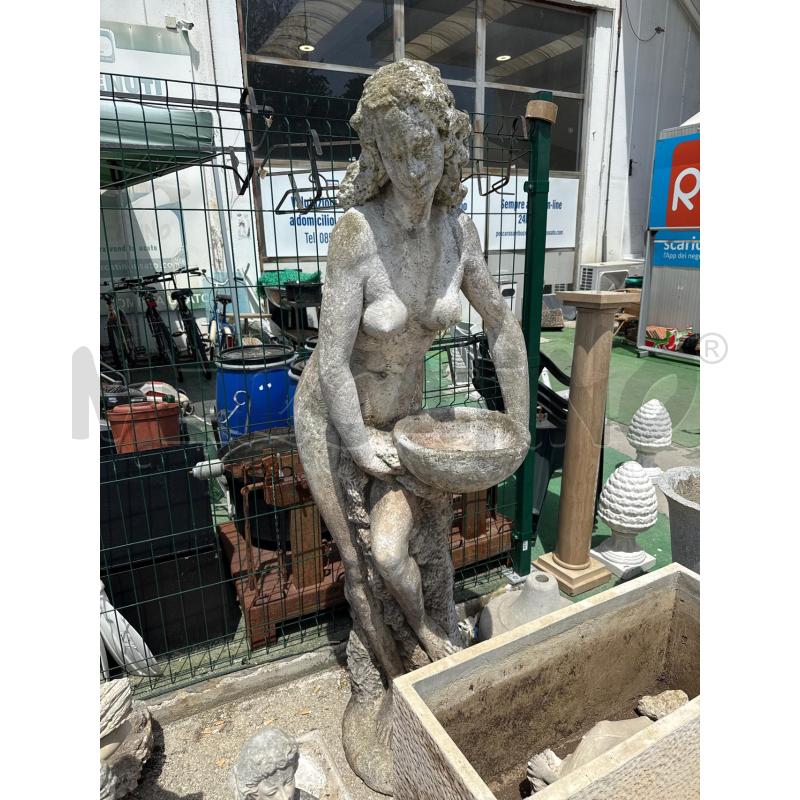 STATUA DONNA CEMENTO CON PIEDISTALLO H199 | Mercatino dell'Usato San giovanni teatino 1