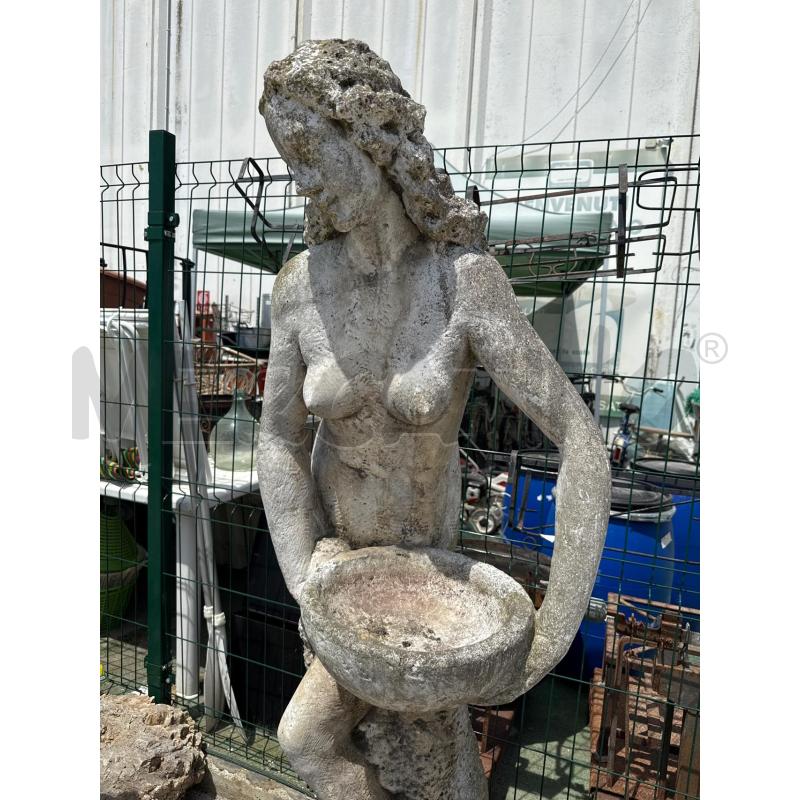 STATUA DONNA CEMENTO CON PIEDISTALLO H199 | Mercatino dell'Usato San giovanni teatino 3