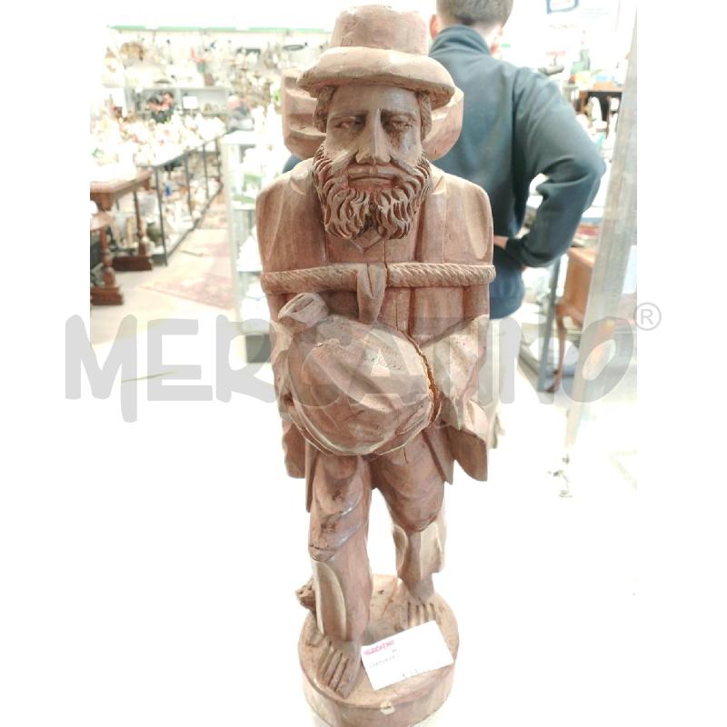 STATUA LEGNO 50CM  | Mercatino dell'Usato San giovanni teatino 1
