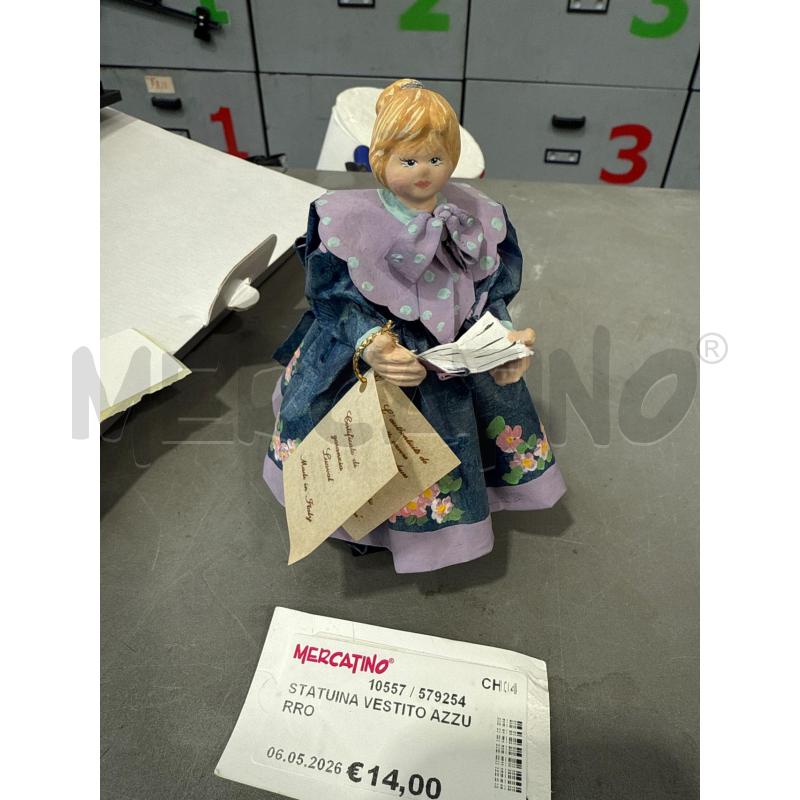 STATUINA VESTITO AZZURRO | Mercatino dell'Usato San giovanni teatino 1