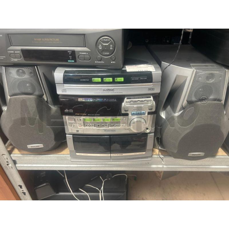 STEREO PHILIPS + CASSE | Mercatino dell'Usato San giovanni teatino 1
