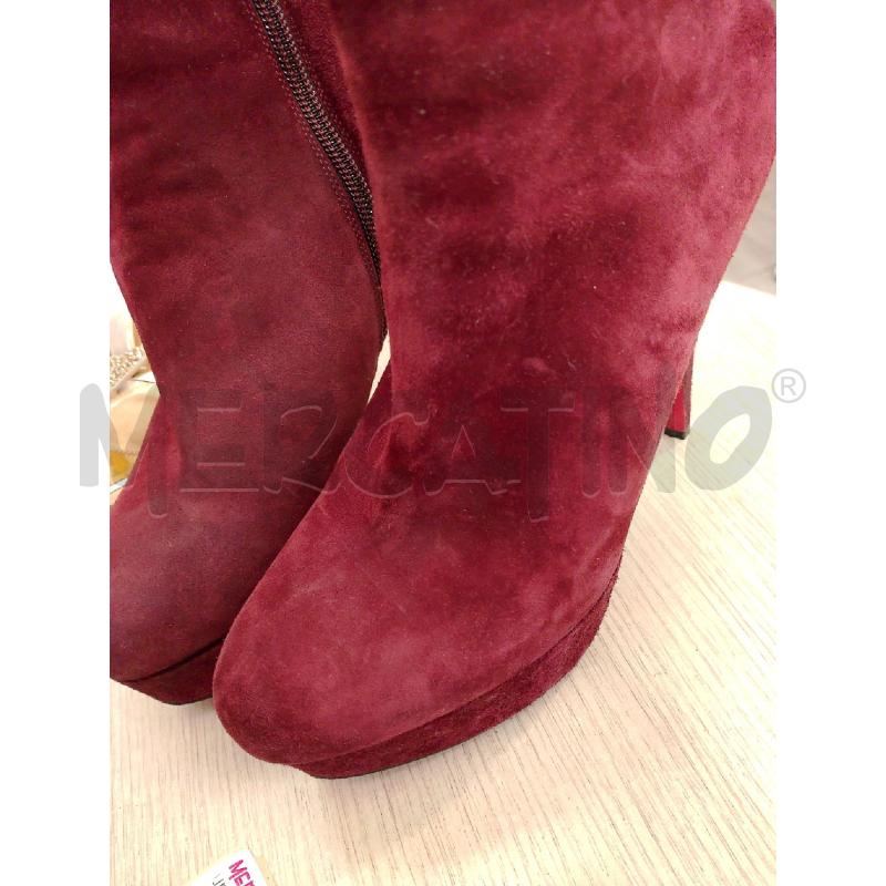 STIVALETTI DONNA LOUBOUTIN BORDEAUX SCAMOSCIATI | Mercatino dell'Usato San giovanni teatino 5