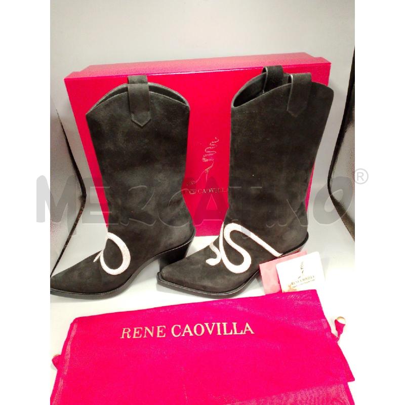 STIVALI DONNA RENE CAOVILLA NERI STRASS TG 38 | Mercatino dell'Usato San giovanni teatino 1