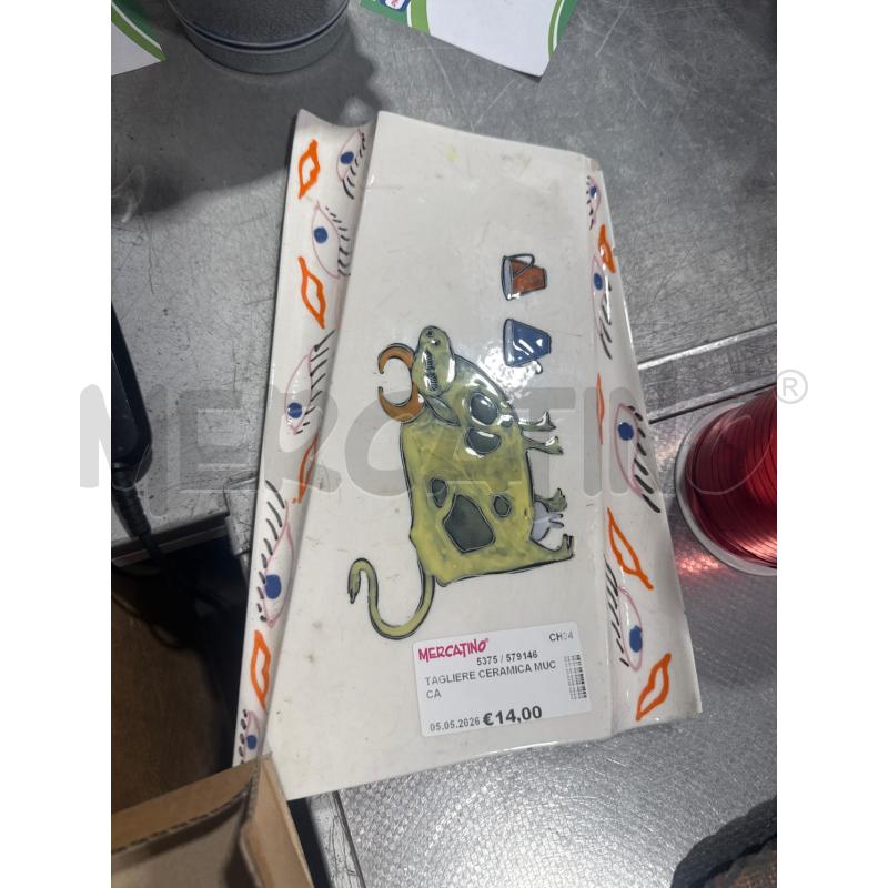 TAGLIERE CERAMICA MUCCA  | Mercatino dell'Usato San giovanni teatino 1