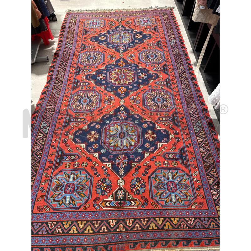 TAPPETO DAGHESTAN 370X200 ROSSO BLU | Mercatino dell'Usato San giovanni teatino 1