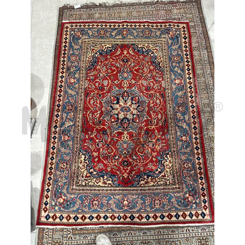 TAPPETO ORIENTALE ROSSO AZZURRO 200X140 | Mercatino dell'Usato San giovanni teatino 1
