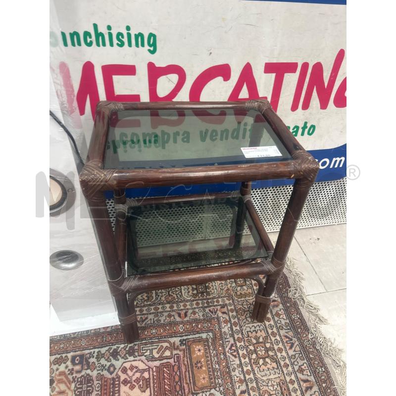 TAVOLINO 2 RIPIANI BAMBU | Mercatino dell'Usato San giovanni teatino 1