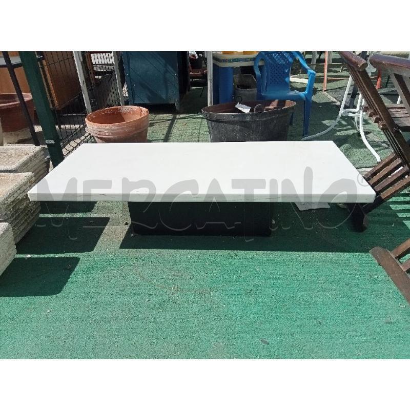 TAVOLINO SALOTTO RETTANGOLARE BIANCO QUARZO | Mercatino dell'Usato San giovanni teatino 1