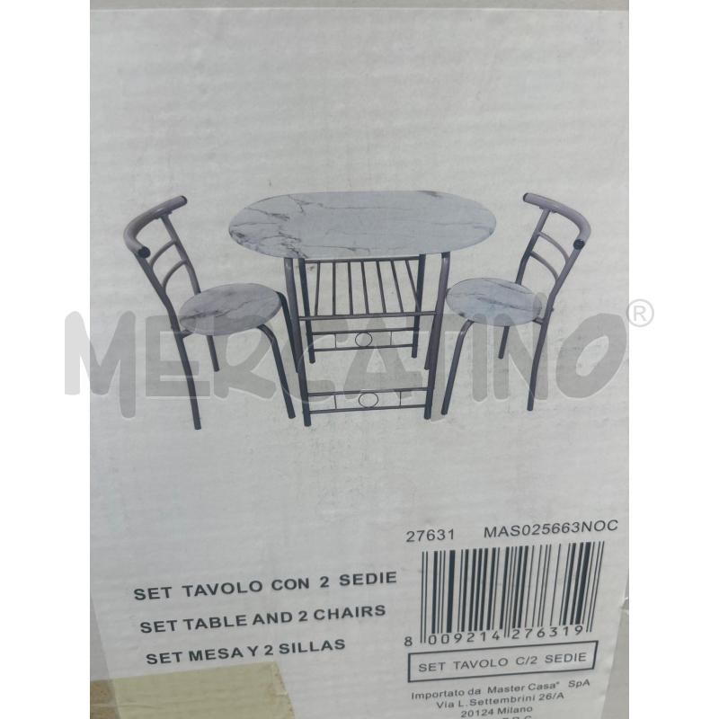 TAVOLINO + 2 SEDIE PIANO BIANCO | Mercatino dell'Usato San giovanni teatino 1