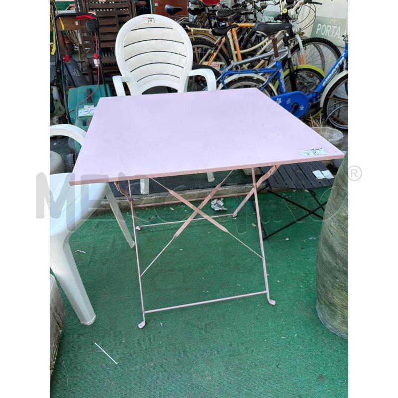 TAVOLO PIEGHEVOLE FERRO ROSA | Mercatino dell'Usato San giovanni teatino 1