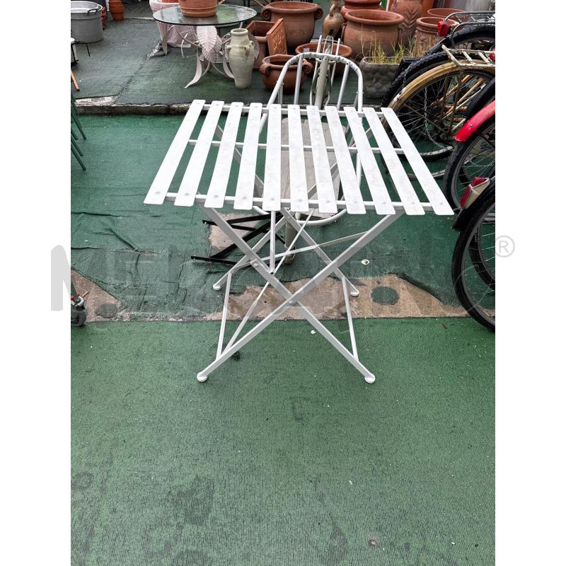 TAVOLO QUADRATO DA ESTERNO FERRO BIANCO | Mercatino dell'Usato San giovanni teatino 1
