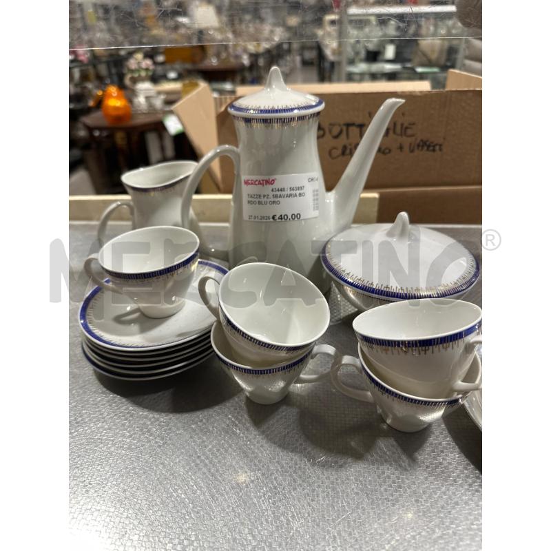 TAZZE PZ. 5BAVARIA BORDO BLU ORO  | Mercatino dell'Usato San giovanni teatino 4