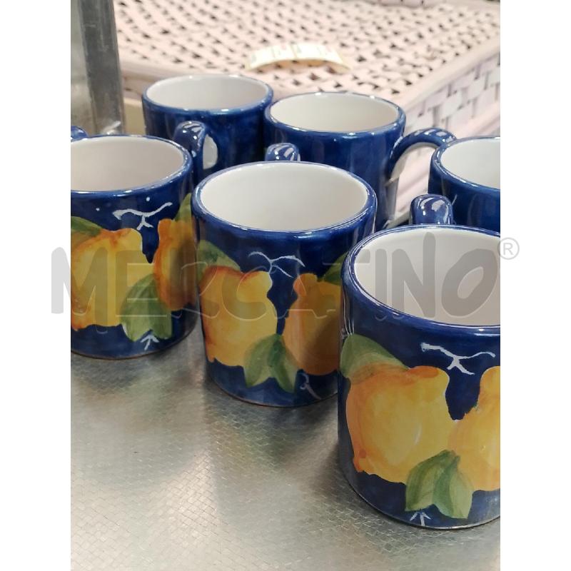 TAZZE PZ 6 RAVELLO BLU LIMONI | Mercatino dell'Usato San giovanni teatino 2