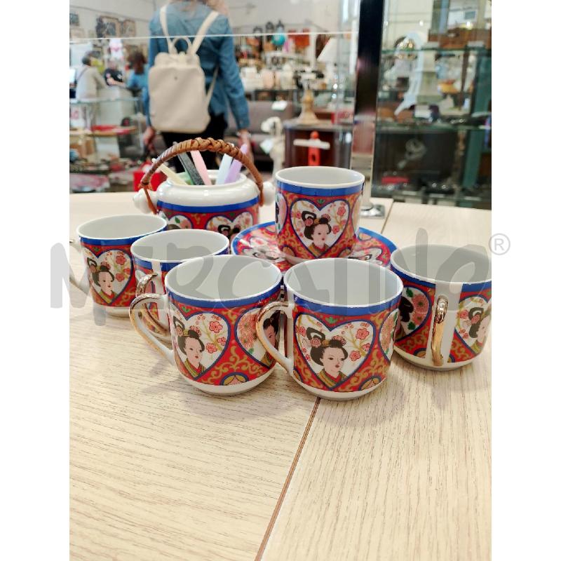 TAZZINE CAFFE ORIENTALI BLU ROSSE | Mercatino dell'Usato San giovanni teatino 1