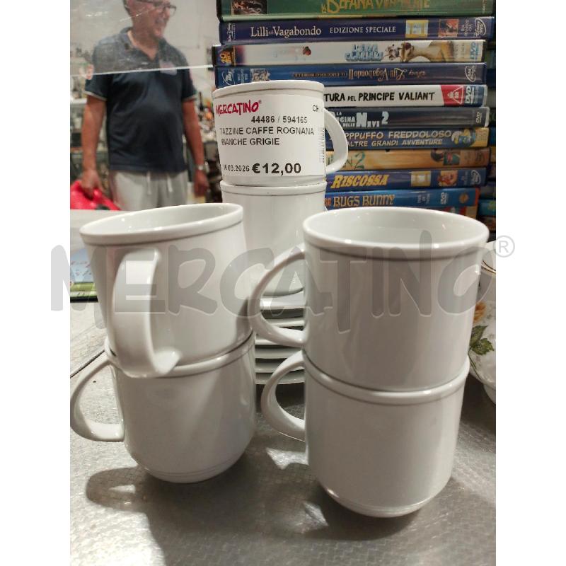 TAZZINE CAFFE ROGNANA BIANCHE GRIGIE | Mercatino dell'Usato San giovanni teatino 2