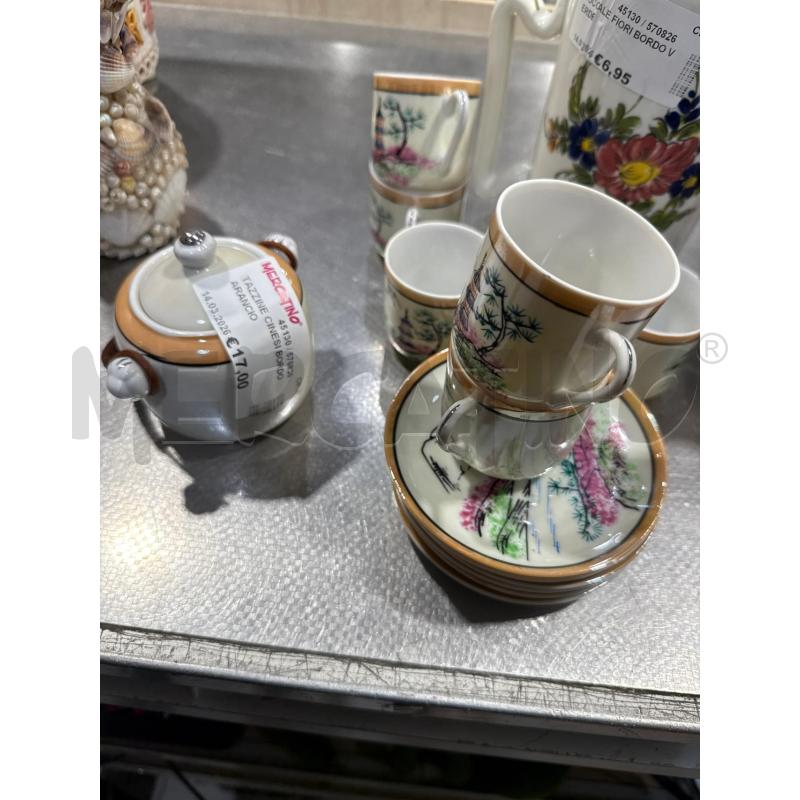 TAZZINE CINESI BORDO ARANCIO | Mercatino dell'Usato San giovanni teatino 1