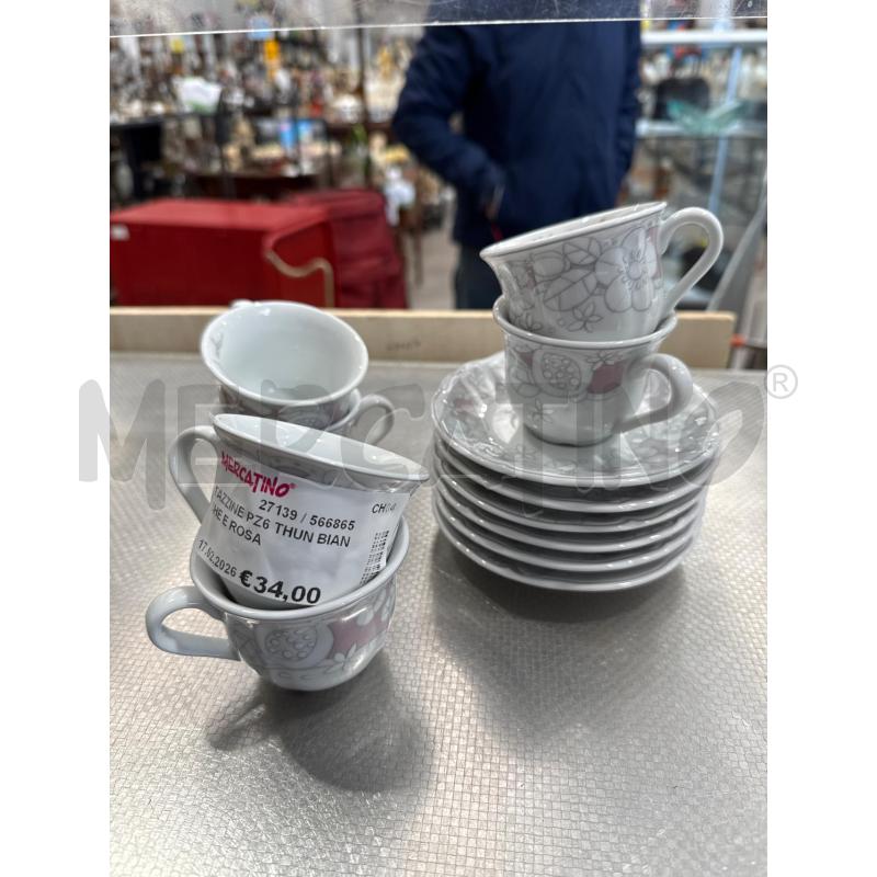 TAZZINE PZ6 THUN BIANCHE E ROSA | Mercatino dell'Usato San giovanni teatino 1