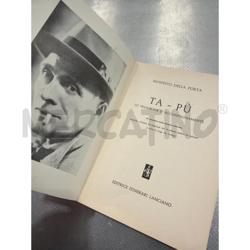 TA-PÙ - MODESTO DELLA PORTA 1975  | Mercatino dell'Usato San giovanni teatino 2