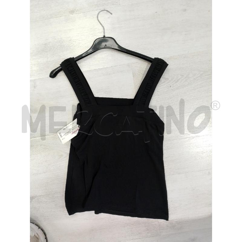 TOP MARELLA NERO BRETELLE RICCETTI | Mercatino dell'Usato San giovanni teatino 2