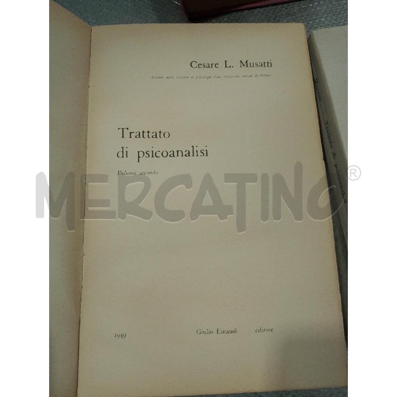 TRATTATO DI PSICOANALISI 2 VOLUMI | Mercatino dell'Usato San giovanni teatino 3