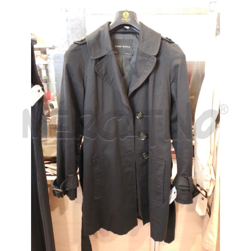 TRENCH DONNA NERO ZARA TG L | Mercatino dell'Usato San giovanni teatino 1