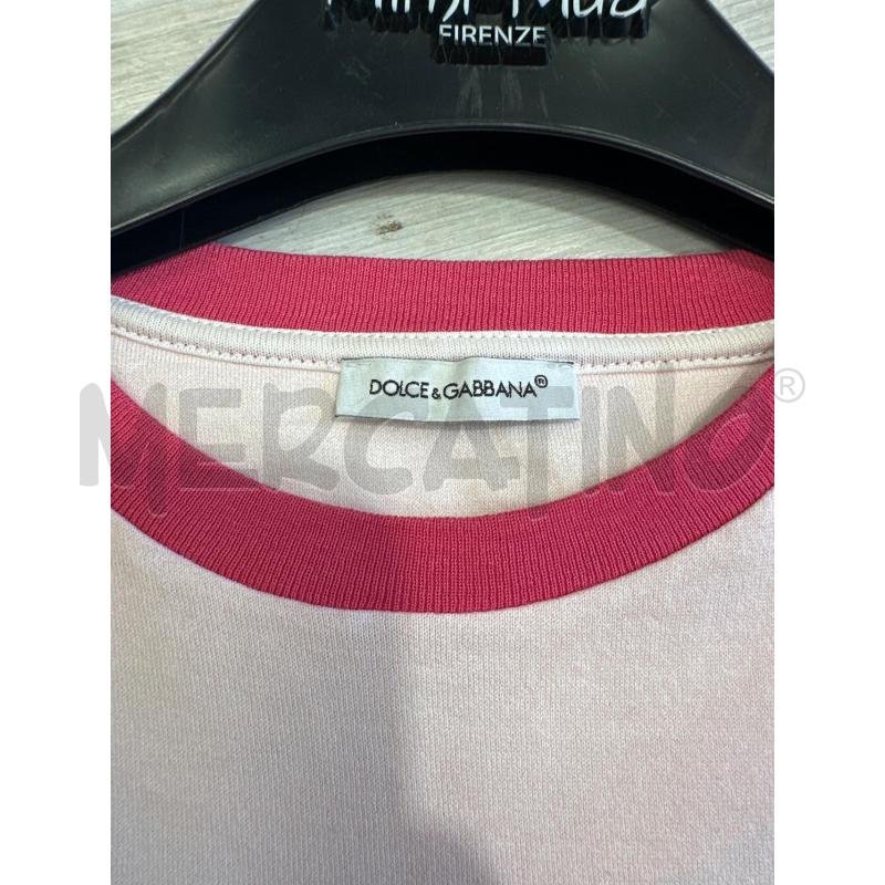 T SHIRT BAMBINA D&G ROSA TG 11/12A | Mercatino dell'Usato San giovanni teatino 2