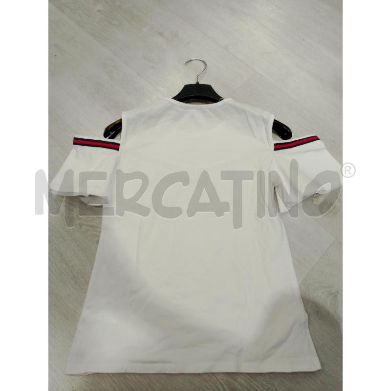 T SHIRT BAMBINA PEUTEREY BIANCA STRISCIA ROSSA BLU | Mercatino dell'Usato San giovanni teatino 2