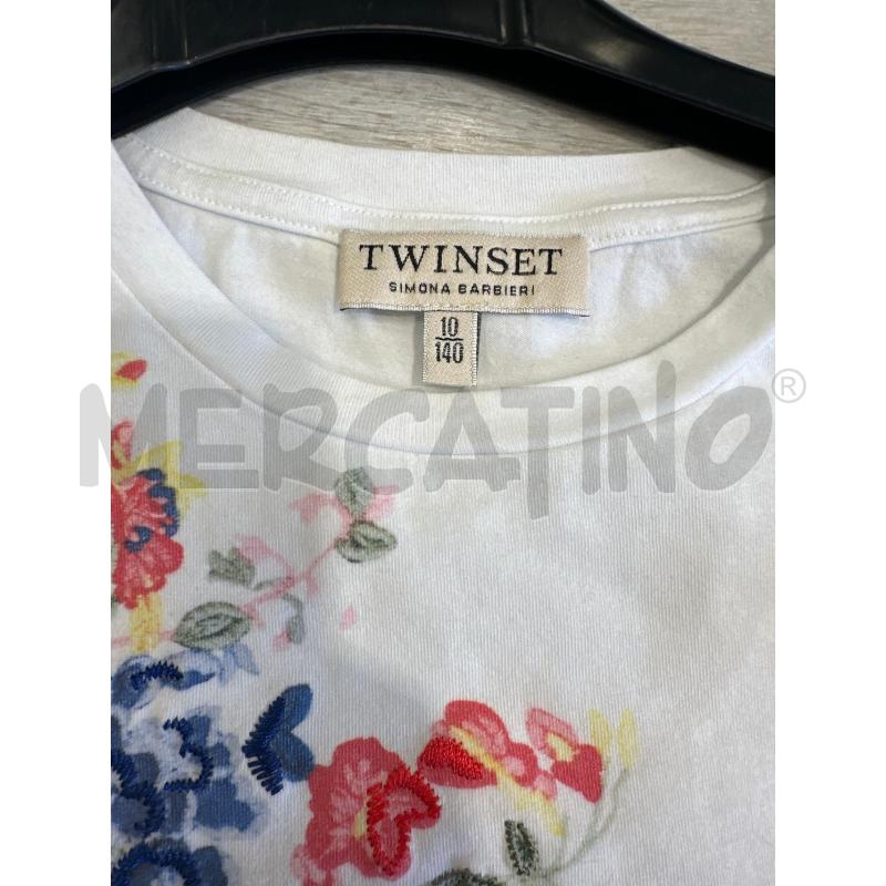 T SHIRT BAMBINA TWINSET BIANCA TG 10A | Mercatino dell'Usato San giovanni teatino 2
