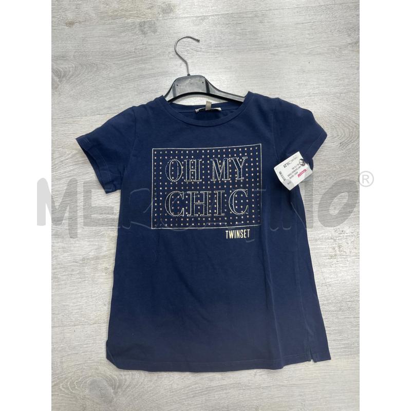 T SHIRT BAMBINA TWINSET BLU TG 10A | Mercatino dell'Usato San giovanni teatino 1