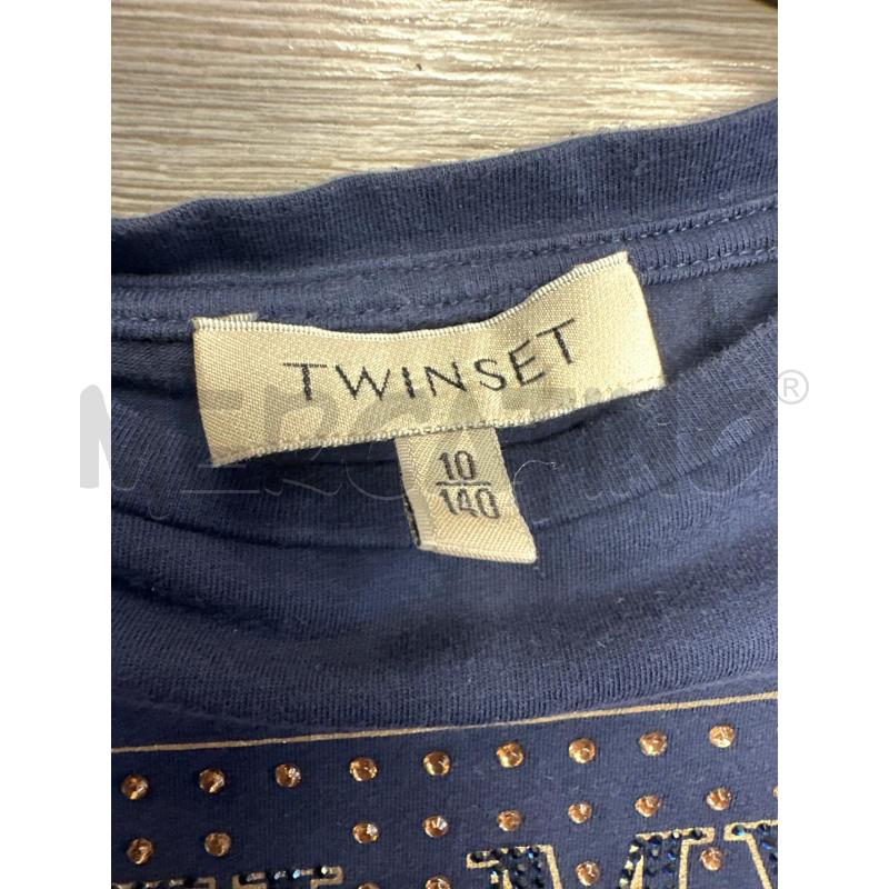 T SHIRT BAMBINA TWINSET BLU TG 10A | Mercatino dell'Usato San giovanni teatino 2