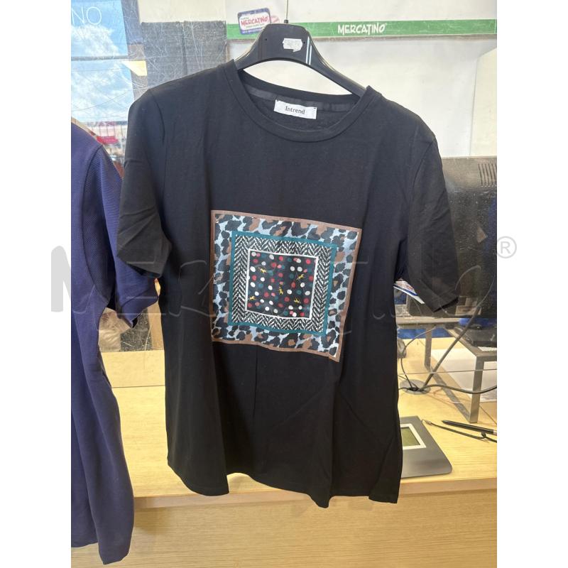 T SHIRT DONNA INTREND NERA | Mercatino dell'Usato San giovanni teatino 1