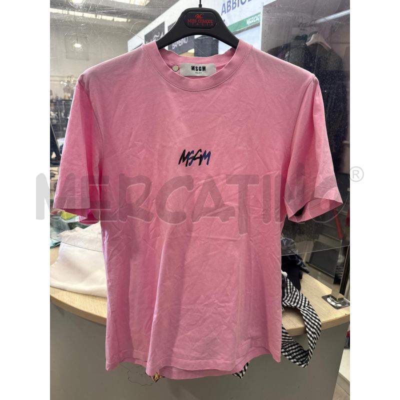 T SHIRT DONNA MSGM ROSA TG XS | Mercatino dell'Usato San giovanni teatino 1
