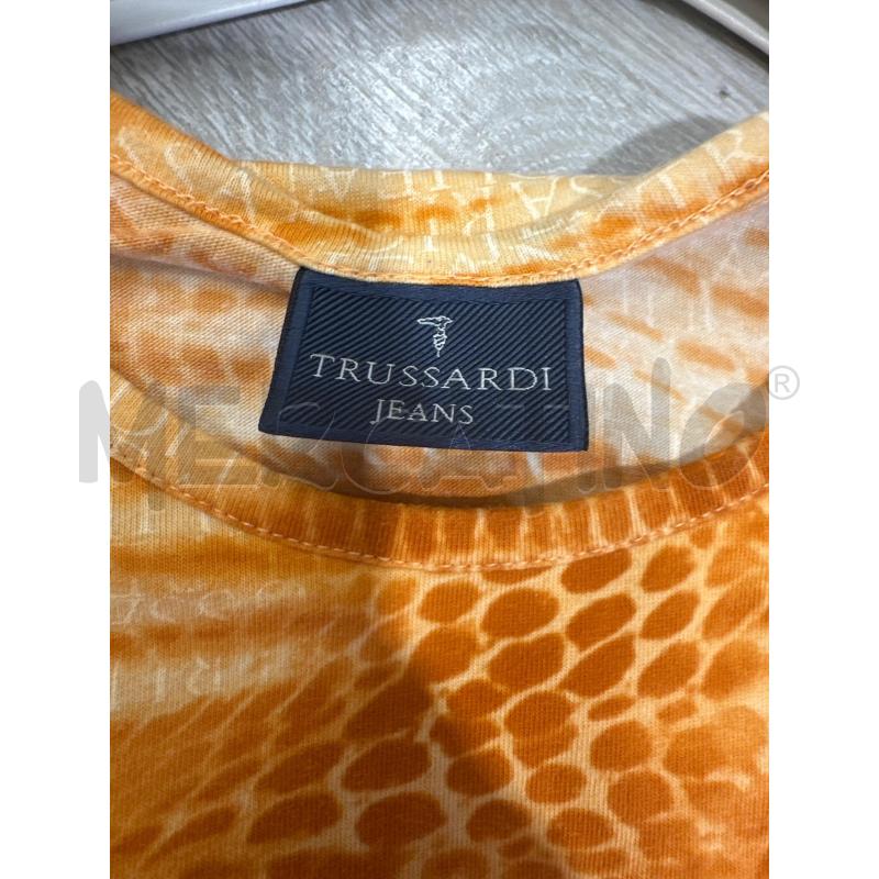 T SHIRT DONNA TRUSSARDI ARANCIONE | Mercatino dell'Usato San giovanni teatino 2
