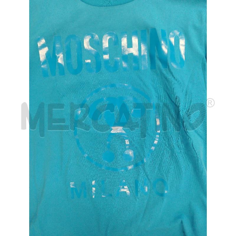 T SHIRT UOMO MOSCHINO COUTURE AZZURRA | Mercatino dell'Usato San giovanni teatino 3