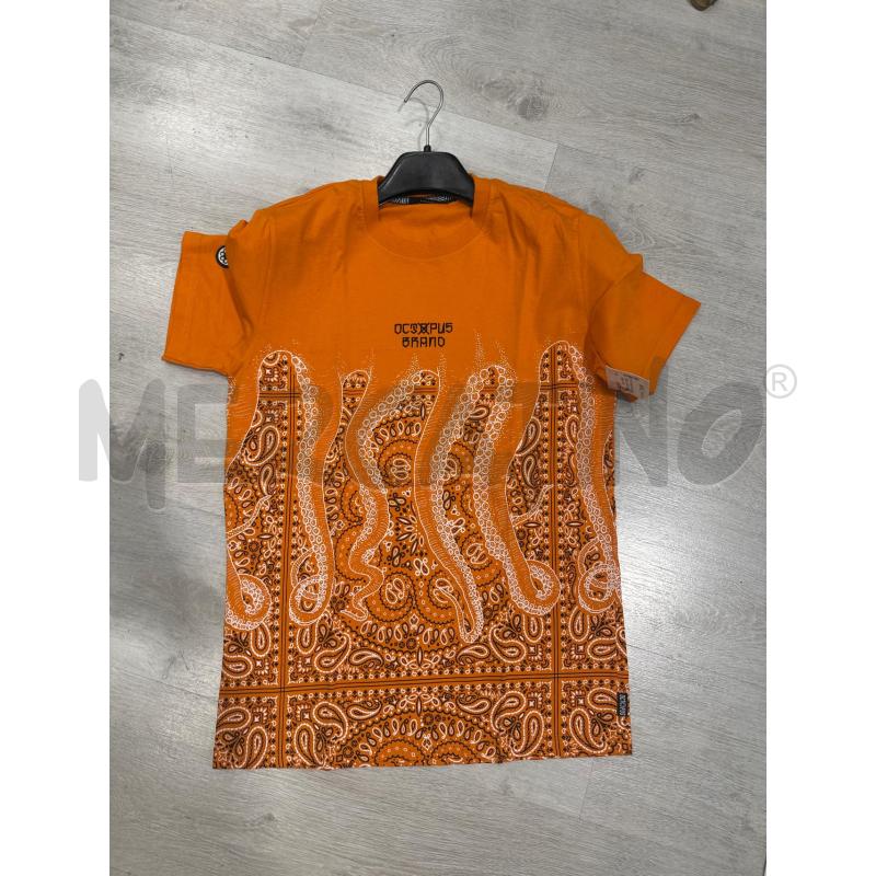 T SHIRT UOMO OCTOPUS ARANCIONE FANTASIA BANDANA | Mercatino dell'Usato San giovanni teatino 1
