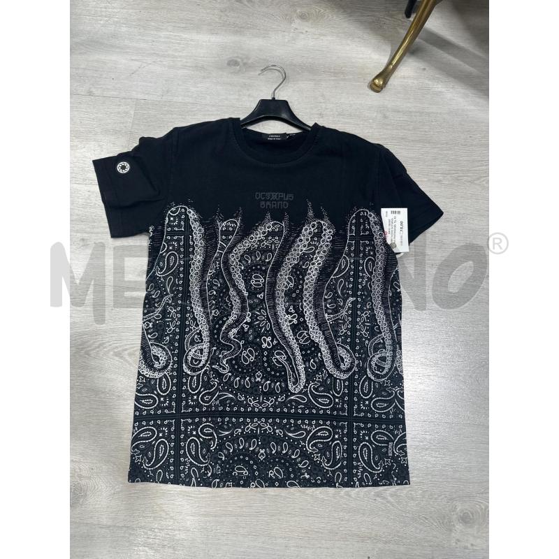 T SHIRT UOMO OCTOPUS NERA FANTASIA BANDANA | Mercatino dell'Usato San giovanni teatino 1