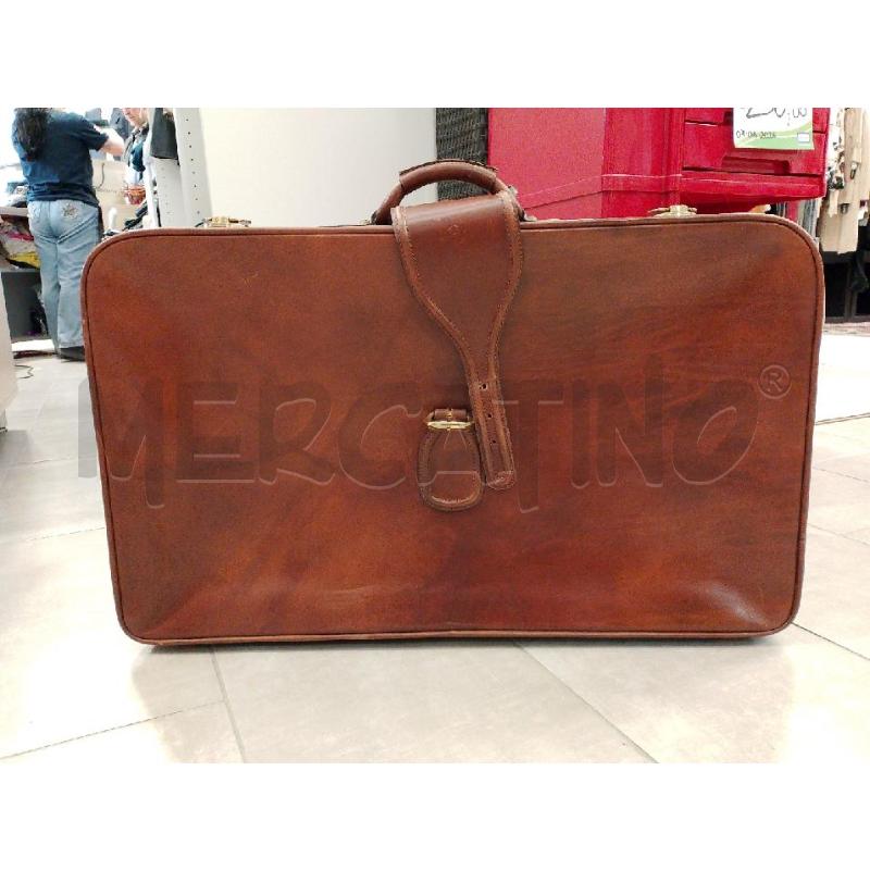 VALIGIA PELLE MARRONE 74X45X21 | Mercatino dell'Usato San giovanni teatino 1