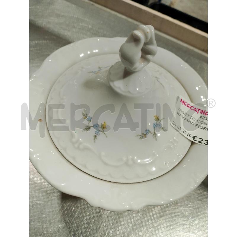 VASETTO CON COPERCHIO BAVARIA FIORI AZZURRI | Mercatino dell'Usato San giovanni teatino 2